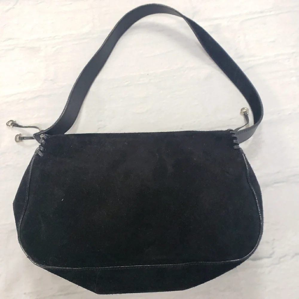 Salvatore Ferragamo AF-21 3897 Suede Bag Hobo EUC